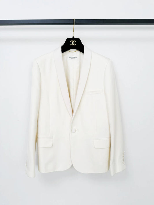 Saint Laurent Wool Blazer in Size 38