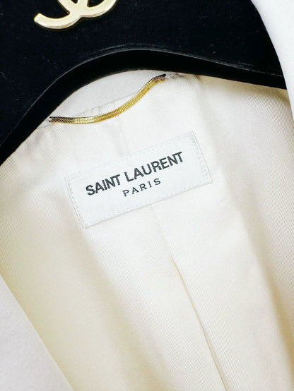 Saint Laurent Wool Blazer in Size 38