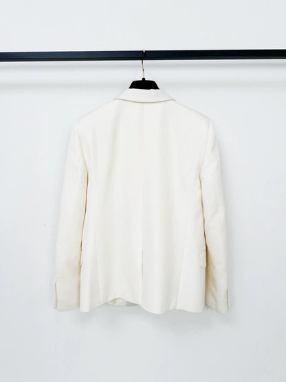 Saint Laurent Wool Blazer in Size 38