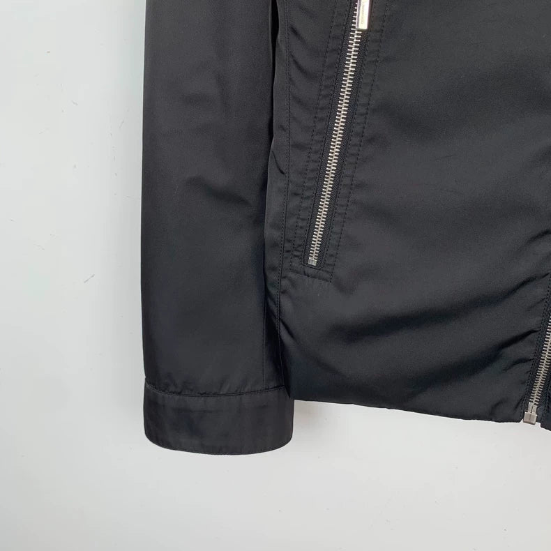 Black Bee Embroidered Zip Jacket