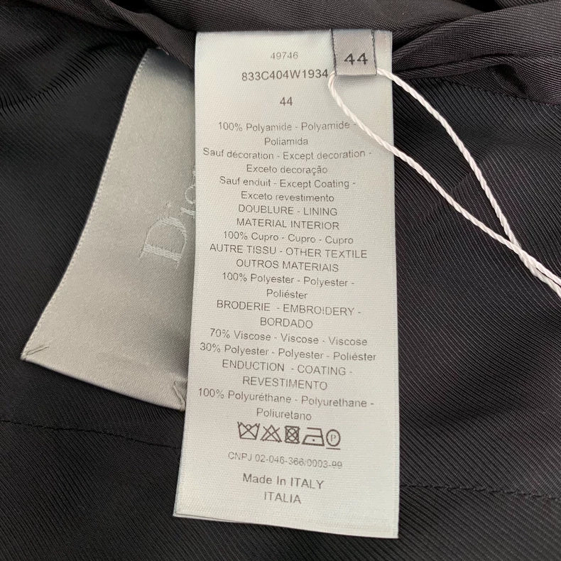 Black Bee Embroidered Zip Jacket