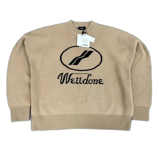We11done FW22 Logo Knit Sweater M Size