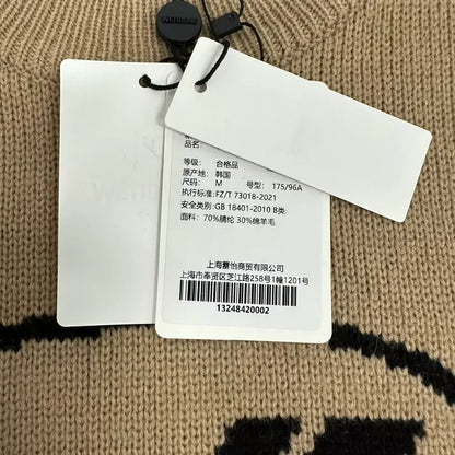 We11done FW22 Logo Knit Sweater M Size