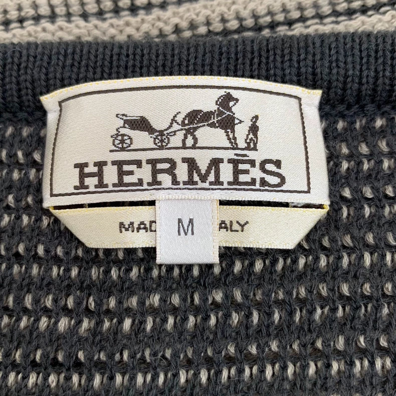 Hermes Colorful Striped Knit Vest