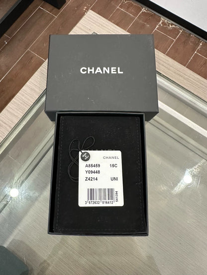 Chanel Double C Pearl Pendant Necklace