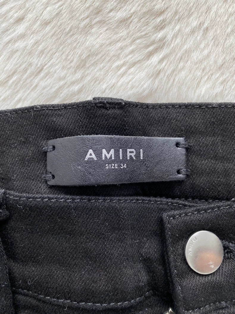 Amiri Black Music Note Jeans