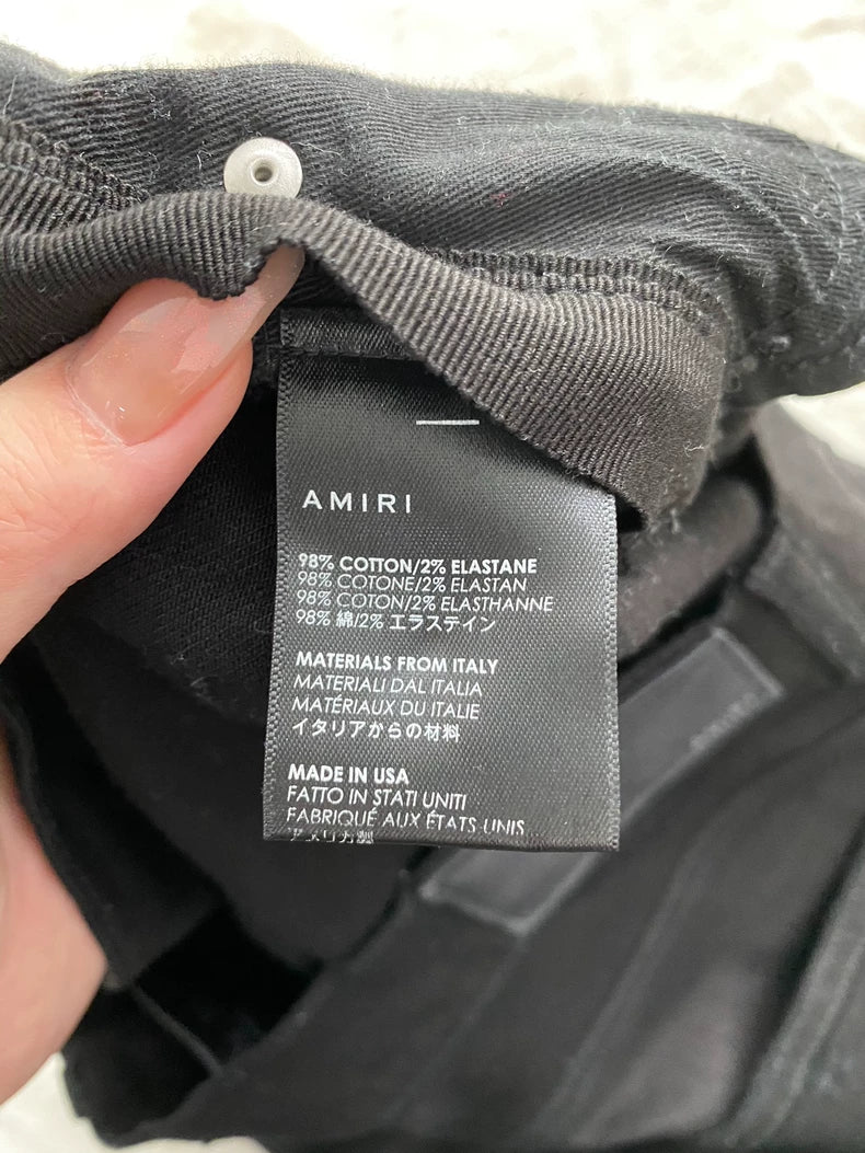 Amiri Black Music Note Jeans