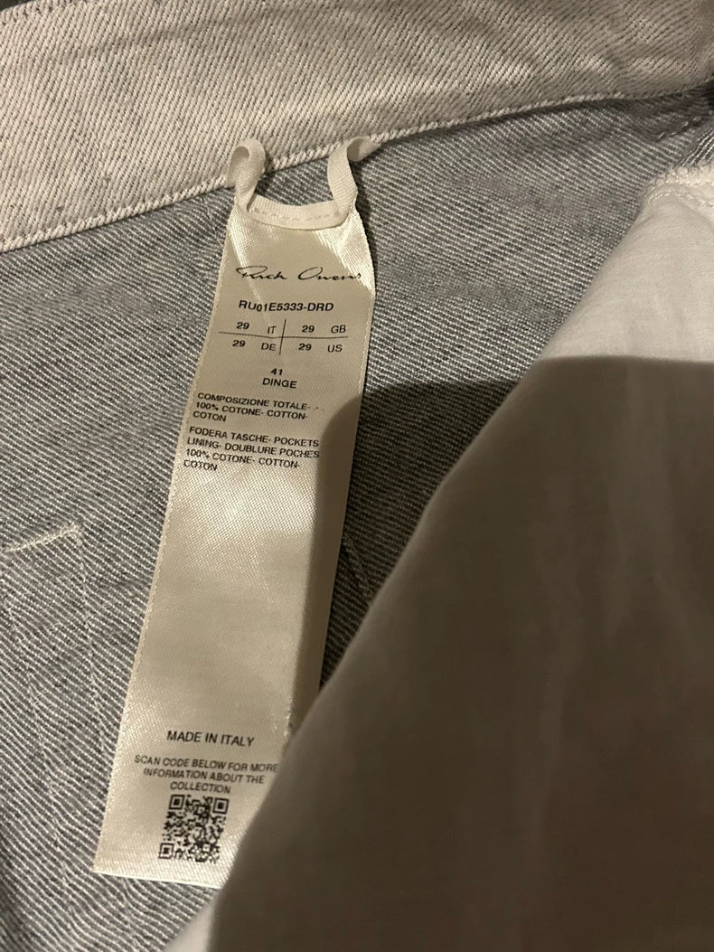 Rick Owens 25SS Geth Straight Jeans