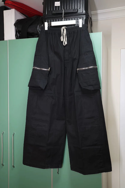 Rick Owens 21SSFW Wide-Leg Cargo Pants