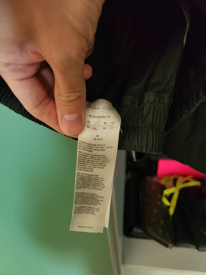 Rick Owens 21SSFW Wide-Leg Cargo Pants