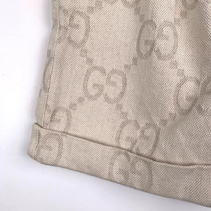 Gucci Logo Print Beige Casual Shorts