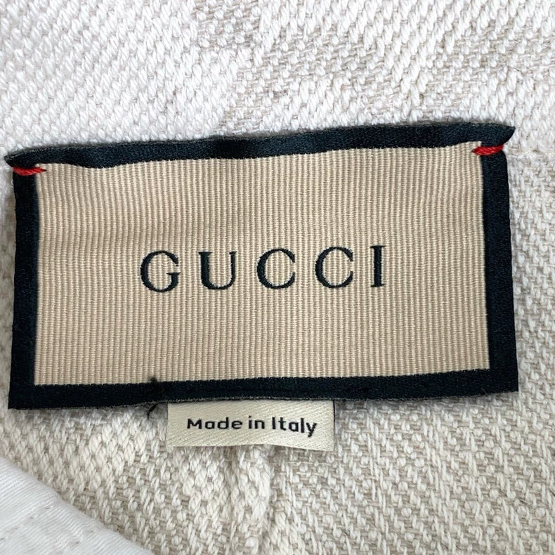 Gucci Logo Print Beige Casual Shorts