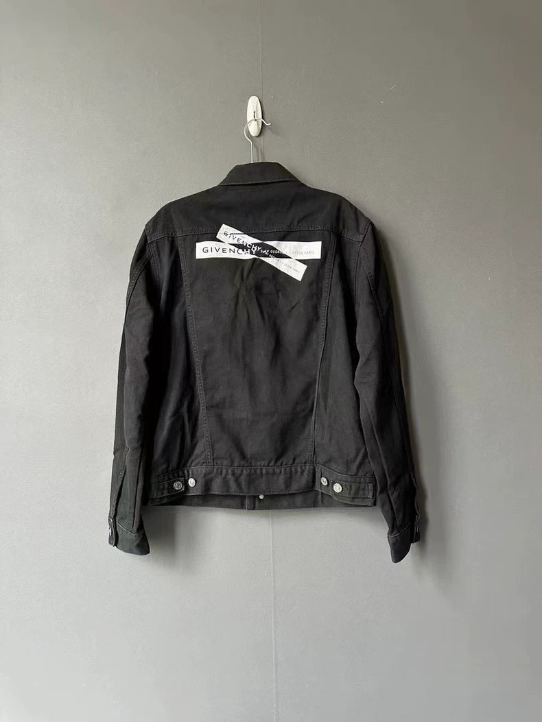 Givenchy Black Denim Jacket for Men