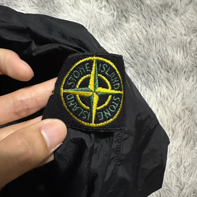 Stone Island Nylon Jacket with Three Zippers