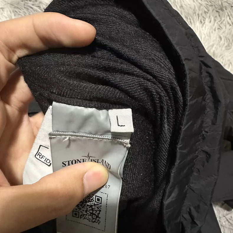 Stone Island Nylon Jacket with Three Zippers