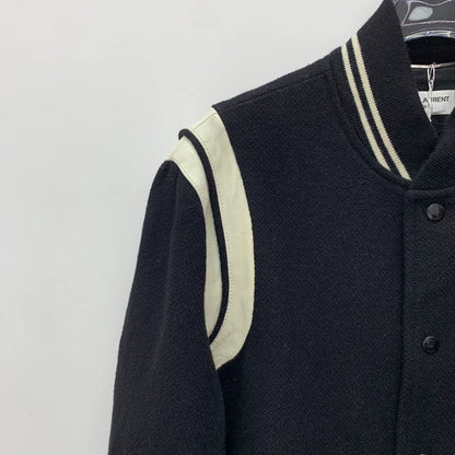 Saint Laurent Black Striped Wool Jacket