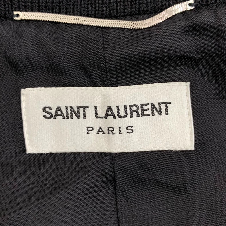 Saint Laurent Black Striped Wool Jacket