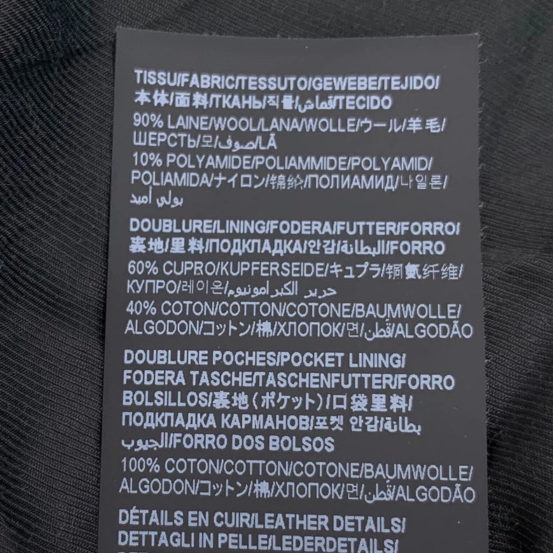 Saint Laurent Black Striped Wool Jacket