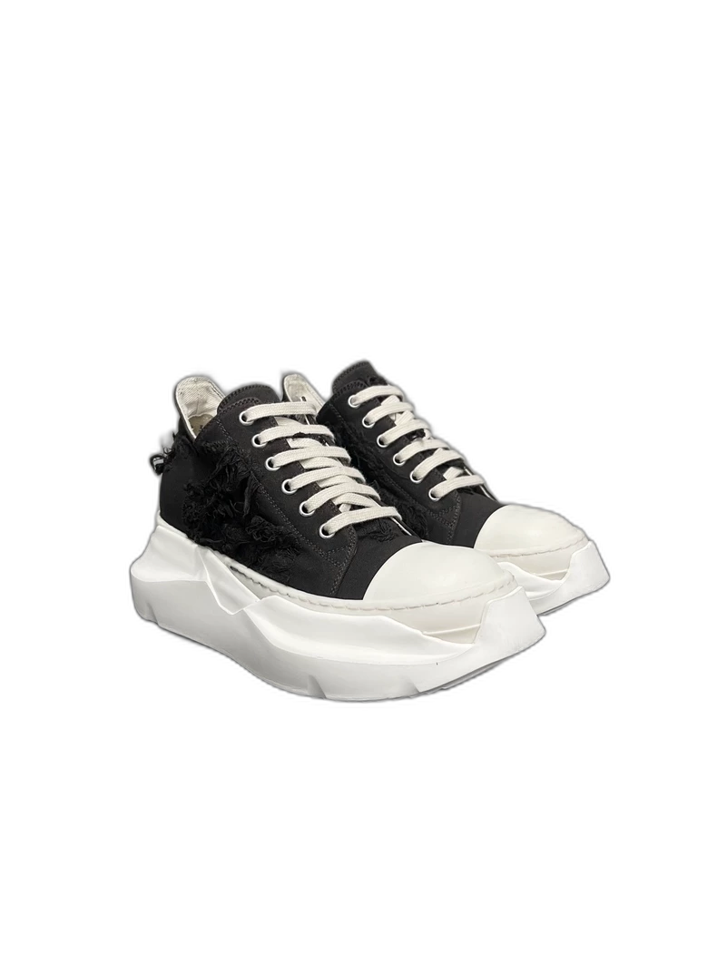 Rick Owens Black and White Sneakers-yf