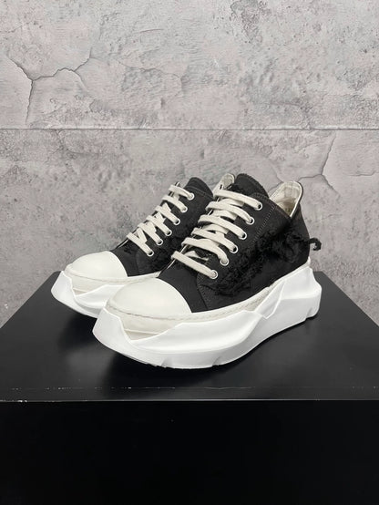 Rick Owens Black and White Sneakers-yf