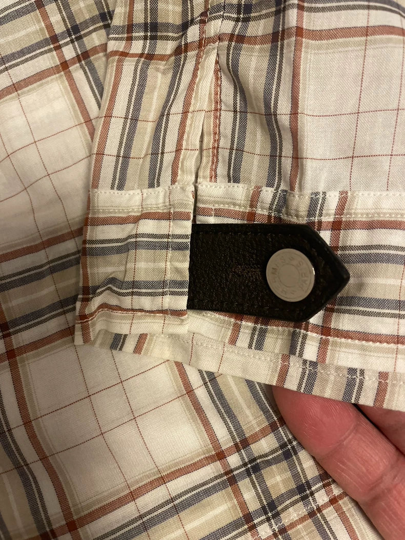 Hermes Short Sleeve Plaid Shirt