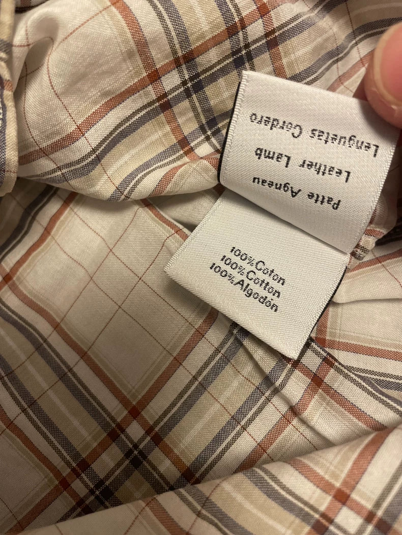 Hermes Short Sleeve Plaid Shirt