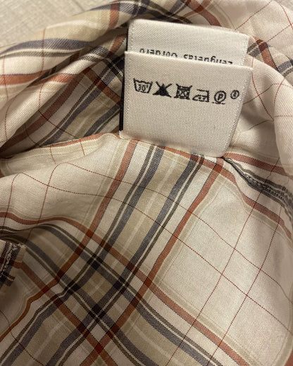 Hermes Short Sleeve Plaid Shirt