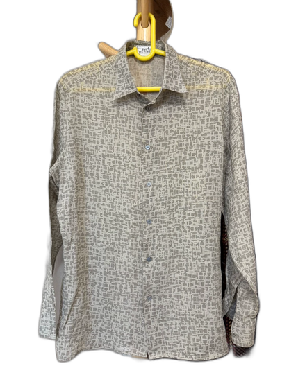 Hermes 100% Linen Long Sleeve Shirt