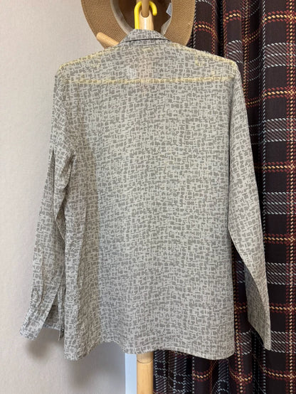 Hermes 100% Linen Long Sleeve Shirt
