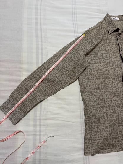 Hermes 100% Linen Long Sleeve Shirt