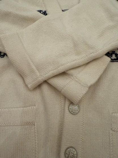 Chanel Clover Wool Cardigan Size 38