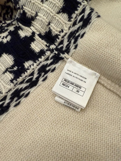 Chanel Clover Wool Cardigan Size 38