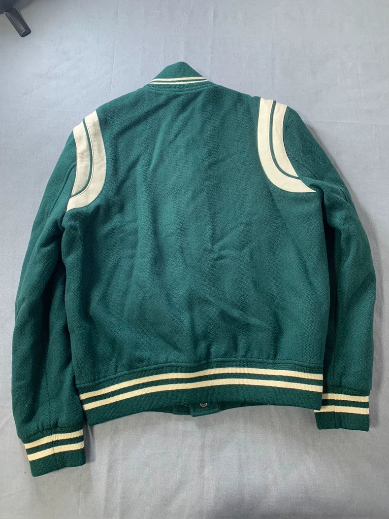 Saint Laurent 2020 Green Baseball Jacket