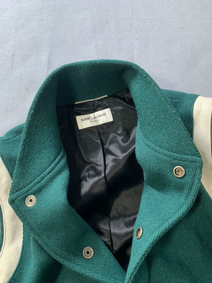 Saint Laurent 2020 Green Baseball Jacket
