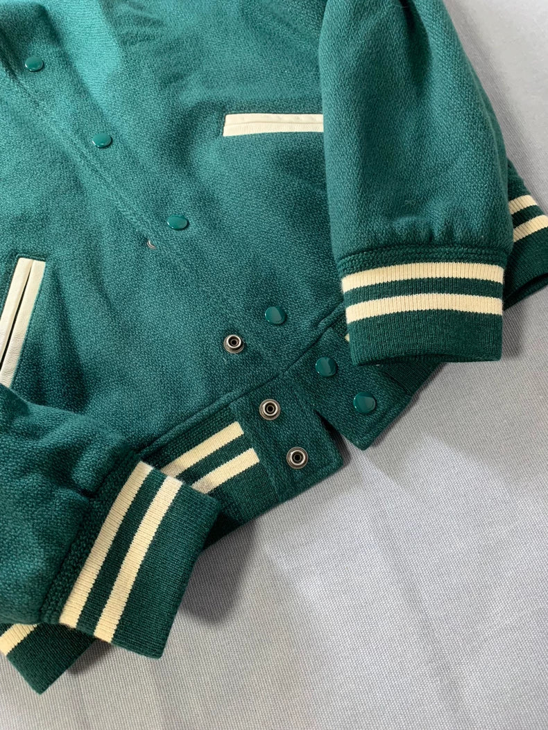 Saint Laurent 2020 Green Baseball Jacket