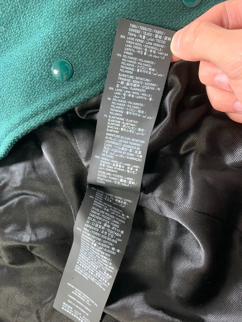 Saint Laurent 2020 Green Baseball Jacket