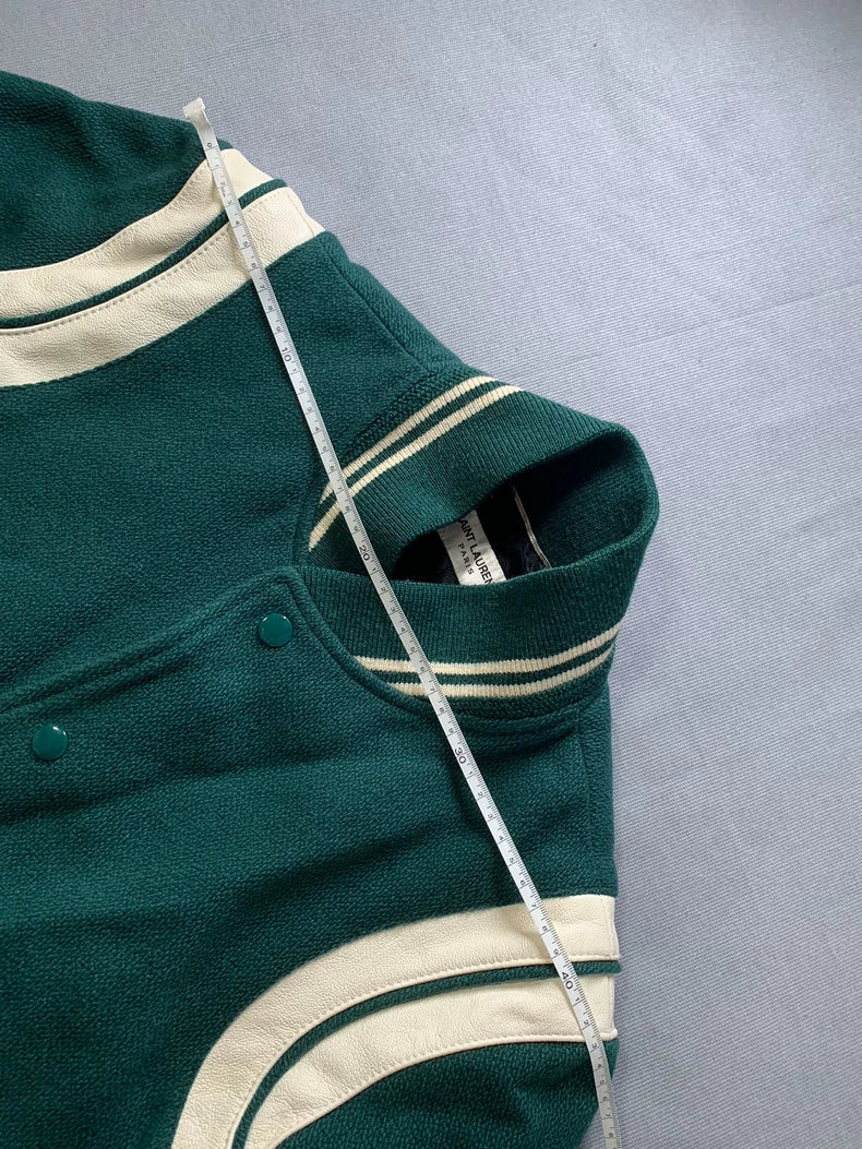 Saint Laurent 2020 Green Baseball Jacket