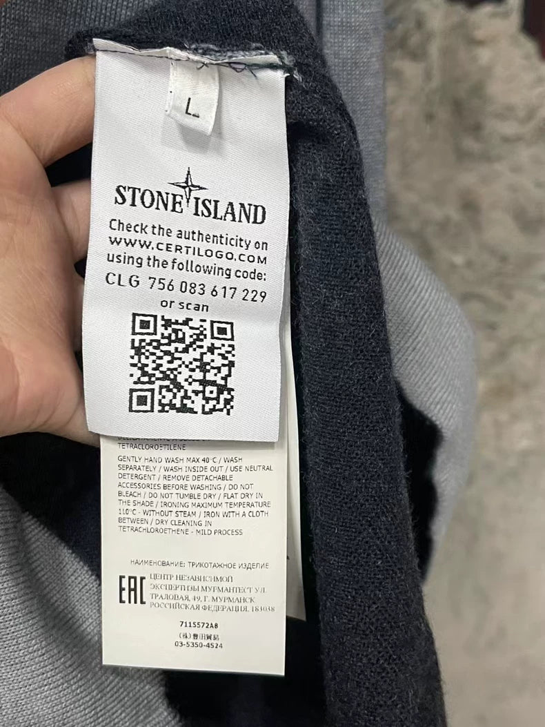 Stone Island Gray Sweater