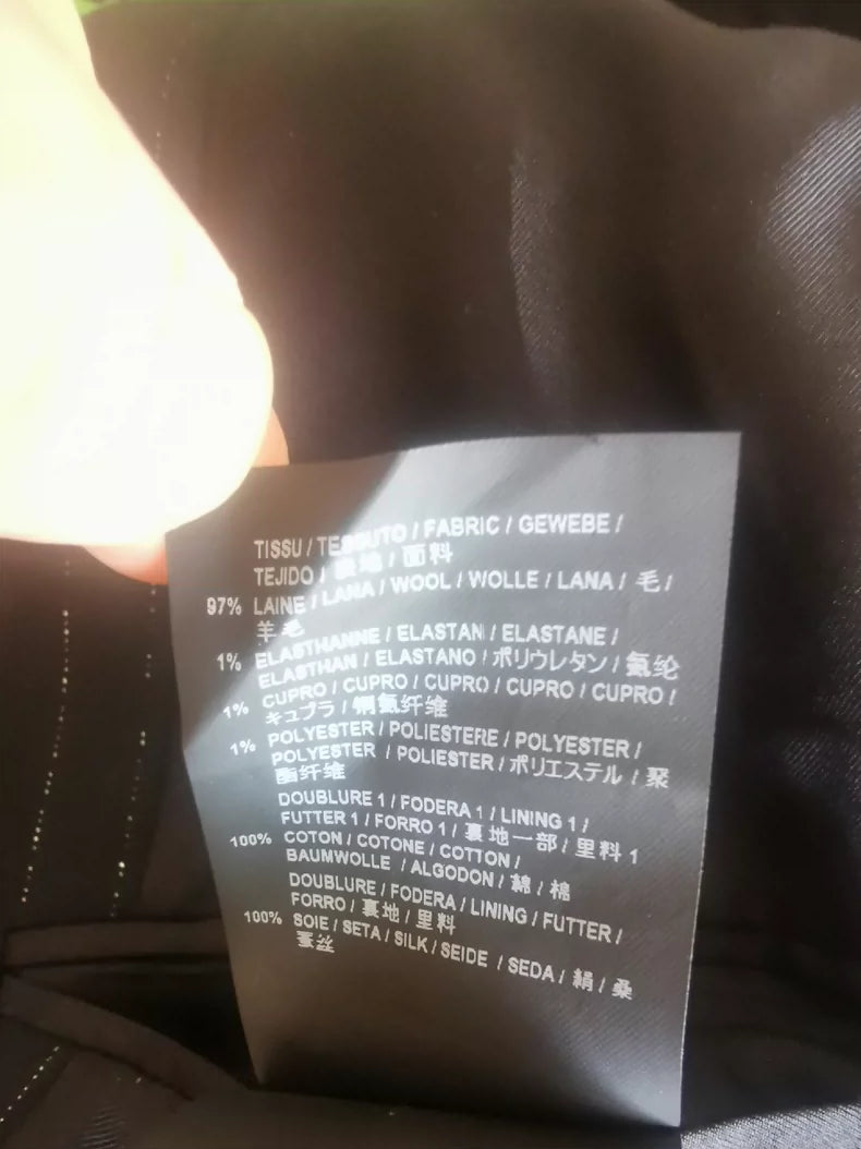 Saint Laurent Black Silver Thread Blazer