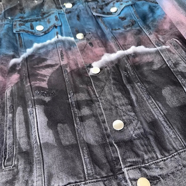 Amiri Airbrush Trucker Jacket