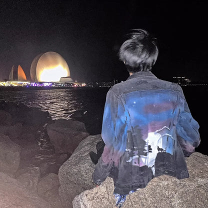 Amiri Airbrush Trucker Jacket