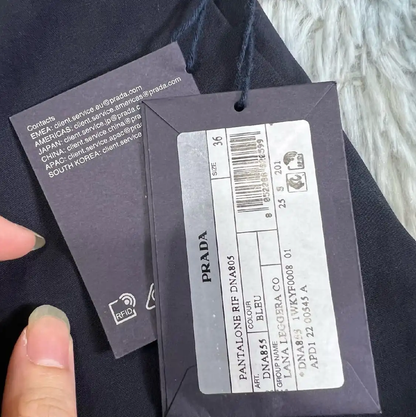 Prada Gray Cotton Casual Pants for Men