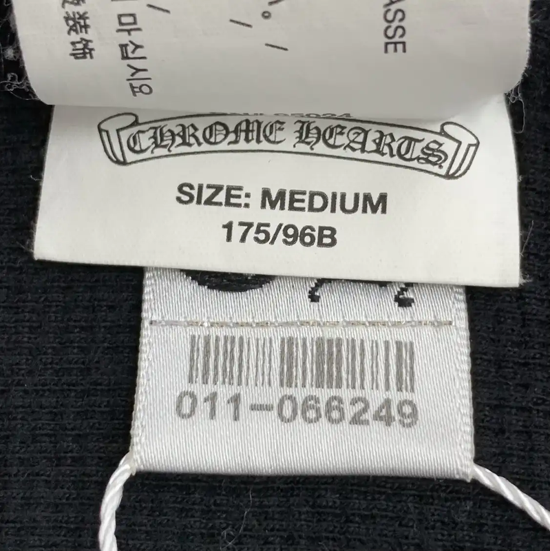 Chrome Hearts Black Cotton Zip-Up Hoodie 0089