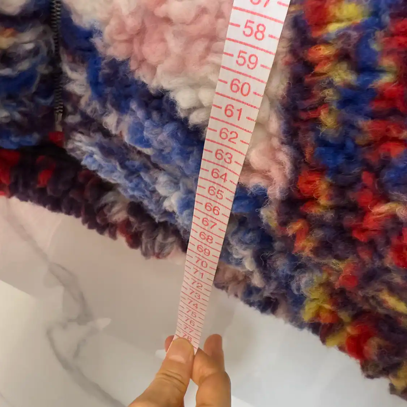 Loewe Red Wool Print Long Sleeve Jacket 0089