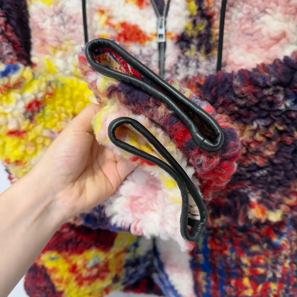 Loewe Red Wool Print Long Sleeve Jacket 0089