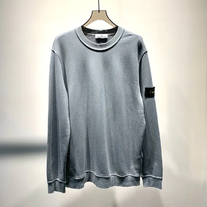 Stone Island Blue Cotton Men’s Sweatshirt 0089