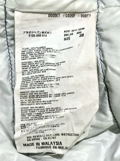 Prada Men's M Blue Down Jacket