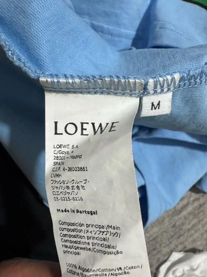Loewe Blue Cotton Totoro Print T-Shirt 0089