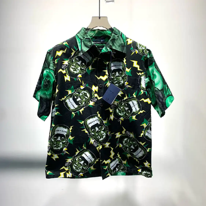 Prada Green Short Sleeve Shirt for Men