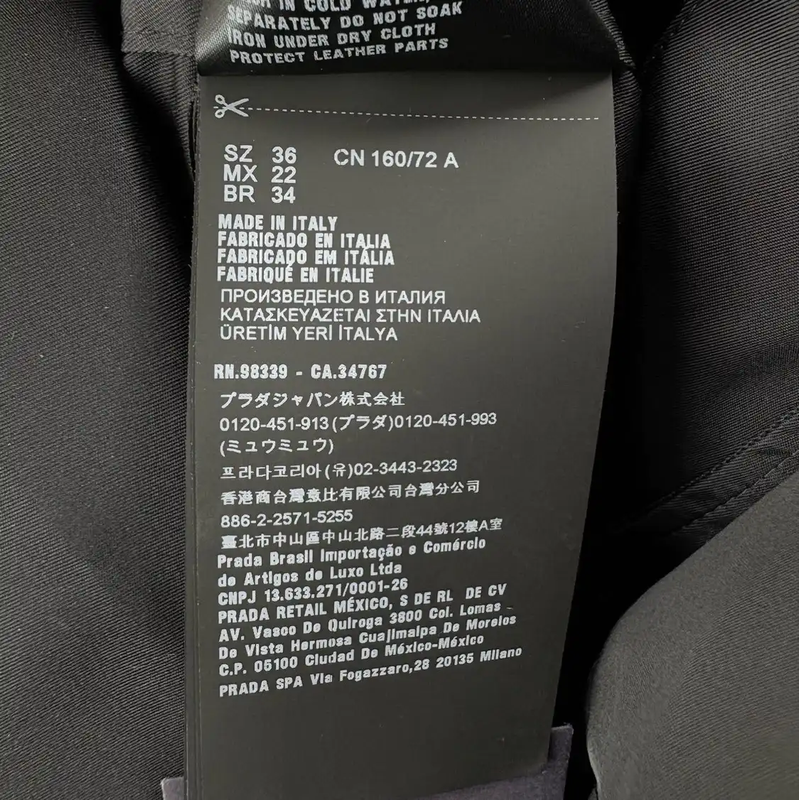 Prada Black Short-Sleeve Men's T-Shirt